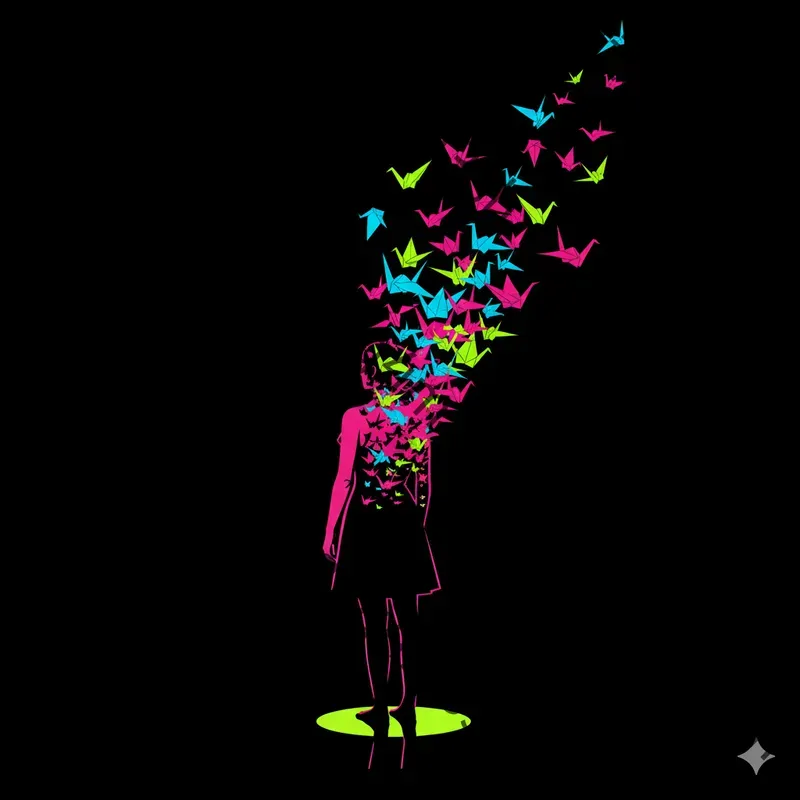 Neon Surreal Vector Art