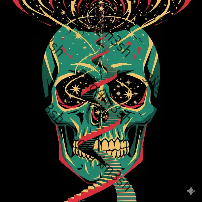 Neon Surreal Vector Art