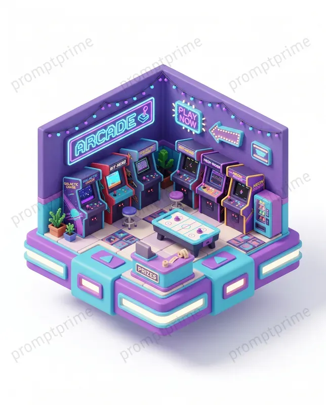 3D Isometric Clay Business Icons
