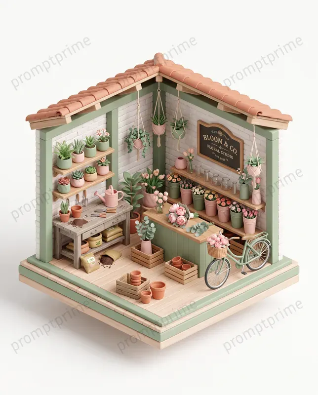 3D Isometric Clay Business Icons