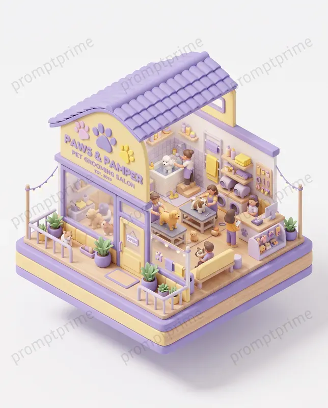 3D Isometric Clay Business Icons