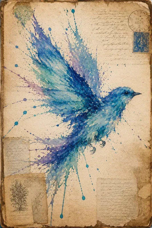 Watercolor Splashes Junk Journal Pages
