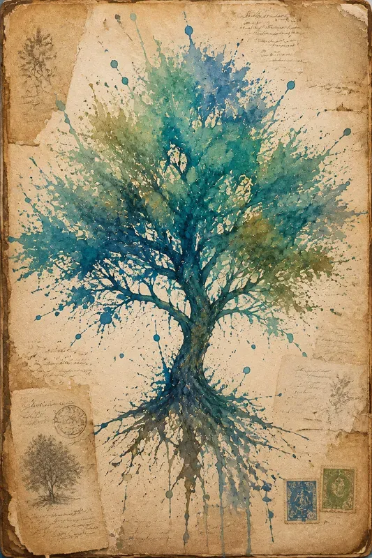 Watercolor Splashes Junk Journal Pages