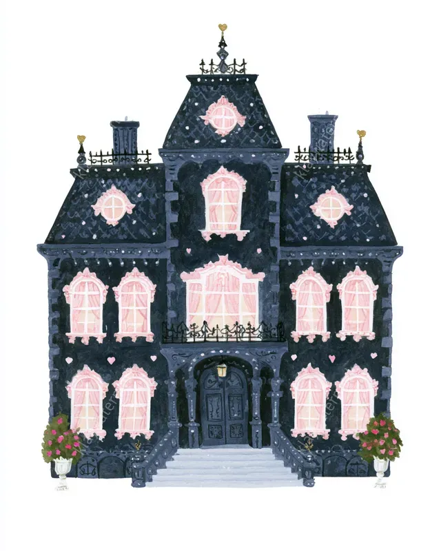 Rococo Gothic Halloween Cliparts