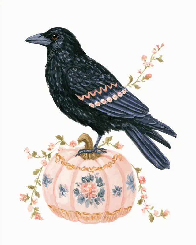 Rococo Gothic Halloween Cliparts