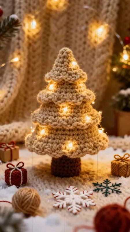Knitted Christmas Villages