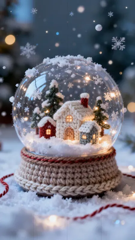 Knitted Christmas Villages