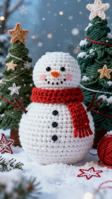 Knitted Christmas Villages