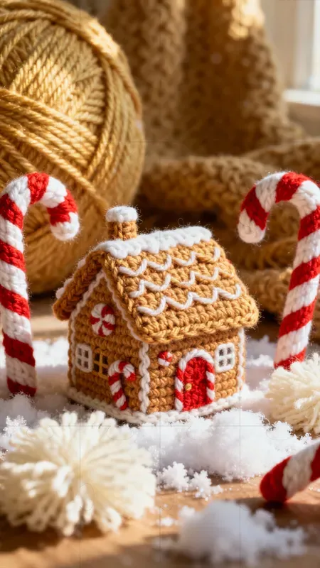 Knitted Christmas Villages