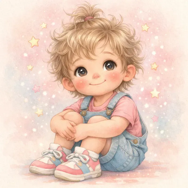 Whimsical Pastel Kids Characters