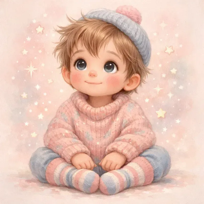 Whimsical Pastel Kids Characters