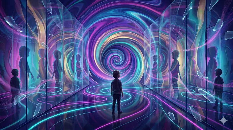 Hypnotic Surreal Color Vortex Art