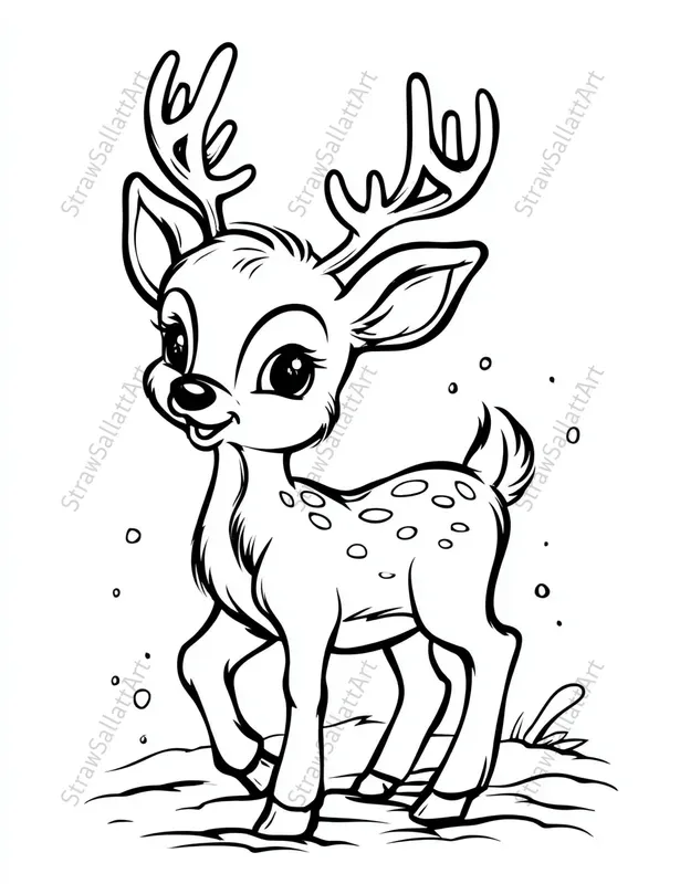 Cute Kids Coloring Book Characters