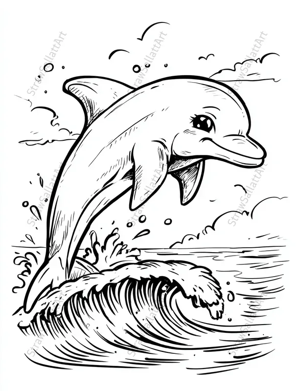 Cute Kids Coloring Book Characters