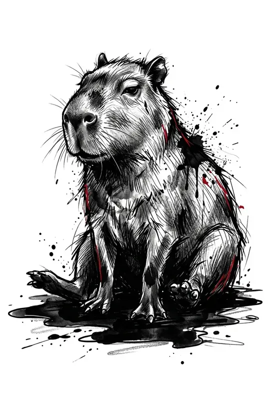 Lazy Animal Streetwear Ink Graphics