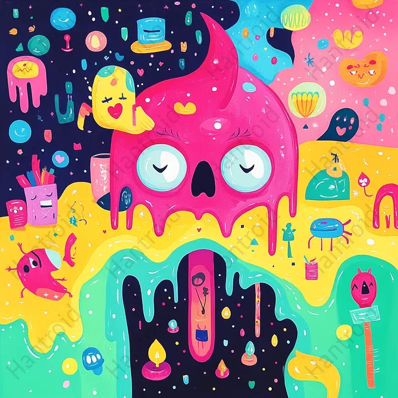 Surrealist Time Distortion Art