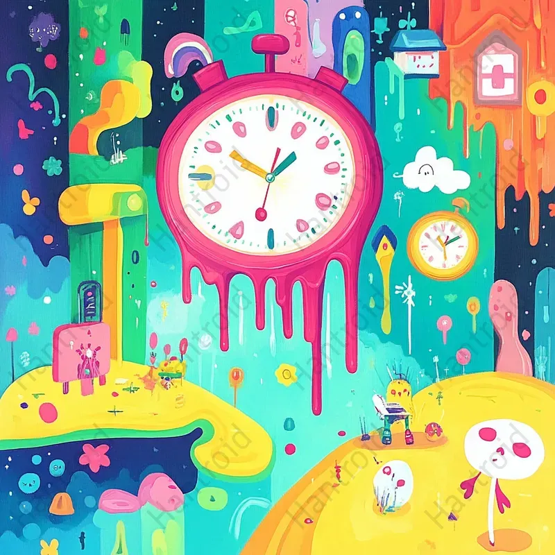 Surrealist Time Distortion Art