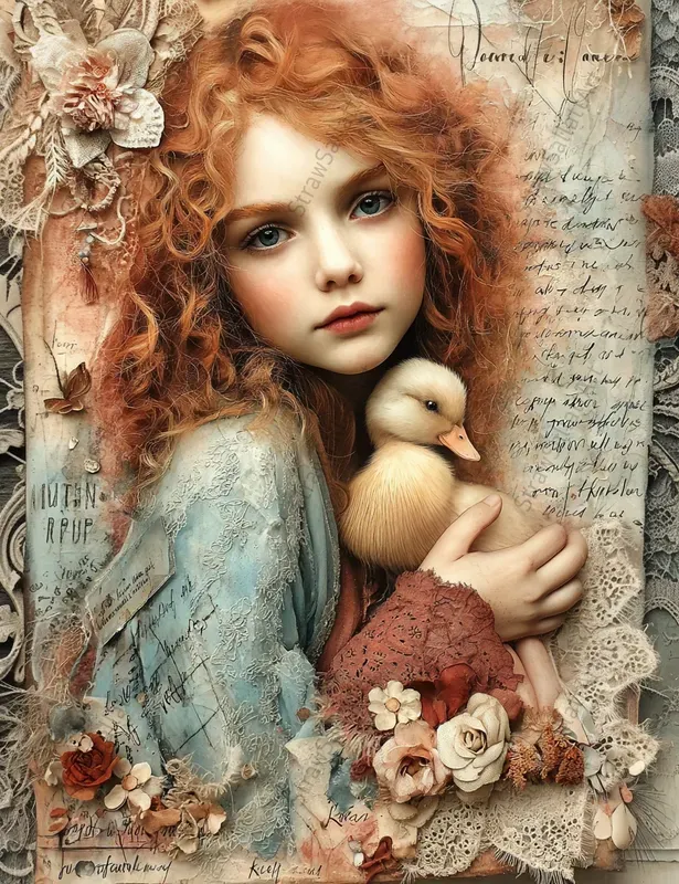 Fairytale Girls Vintage Junk Journal Sets