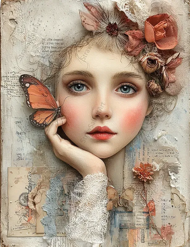 Fairytale Girls Vintage Junk Journal Sets