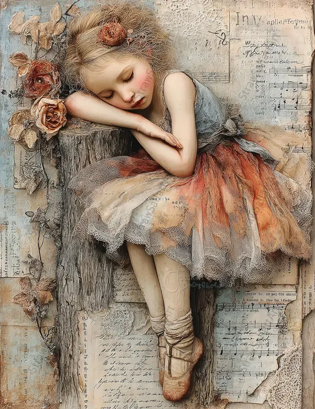Fairytale Girls Vintage Junk Journal Sets