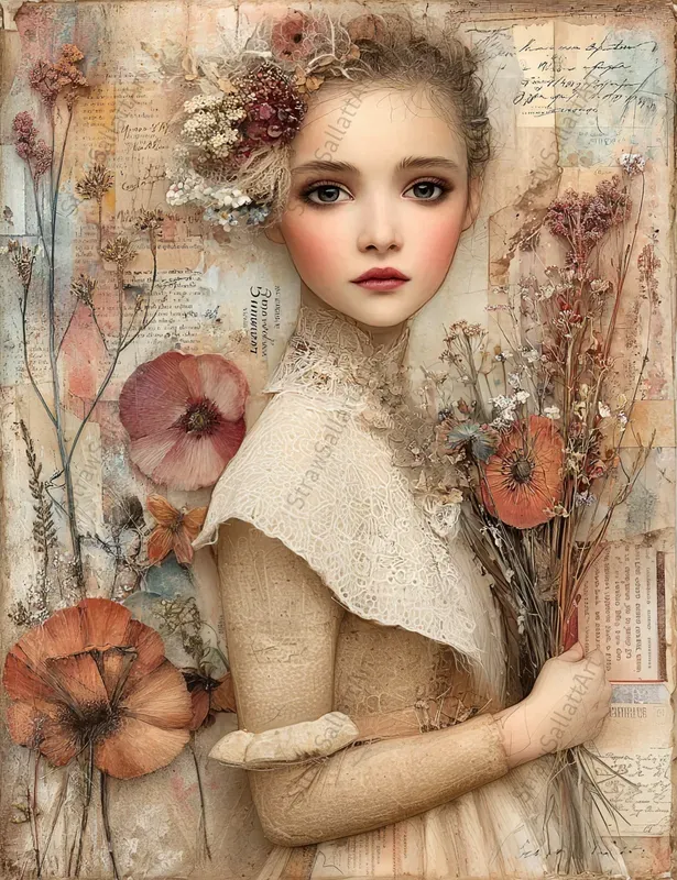 Fairytale Girls Vintage Junk Journal Sets
