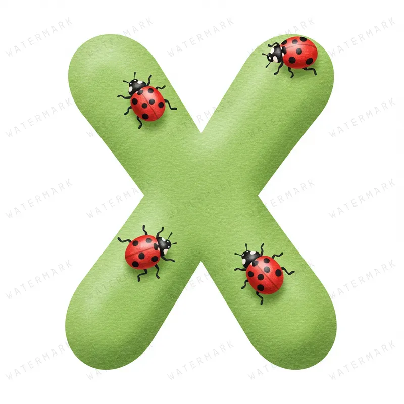 Adorable Ladybug Letter Art