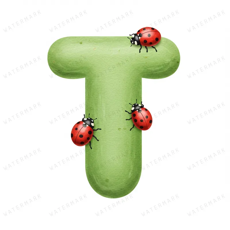 Adorable Ladybug Letter Art