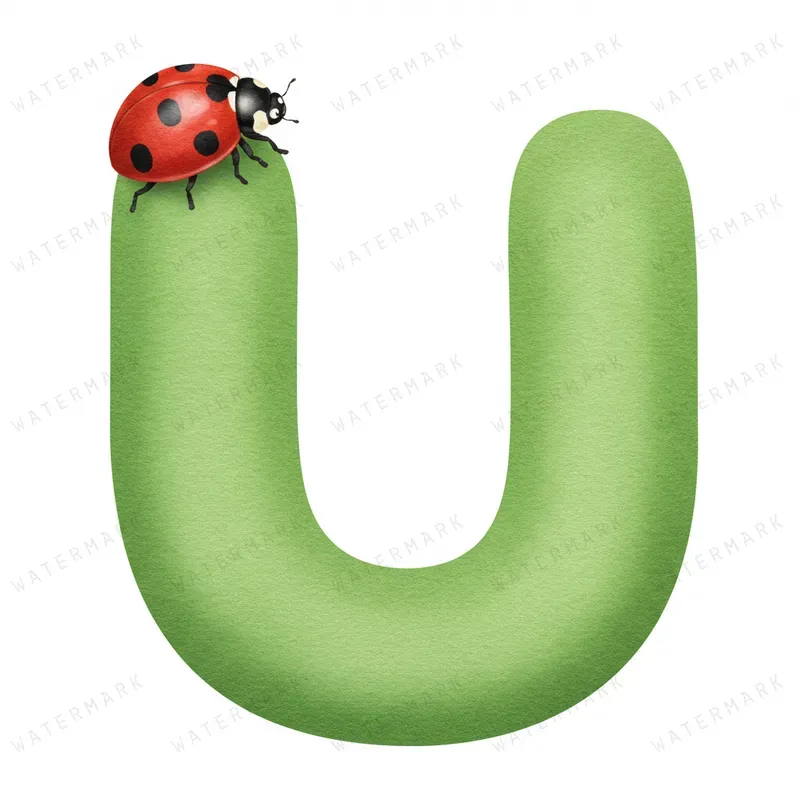 Adorable Ladybug Letter Art