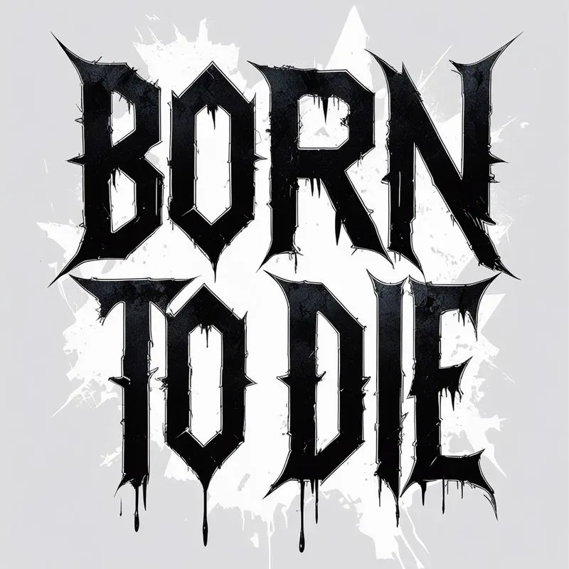 Gothic Tshirt Typography