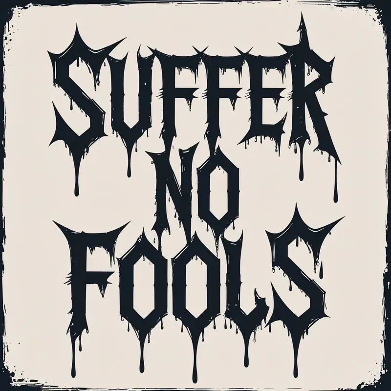 Gothic Tshirt Typography