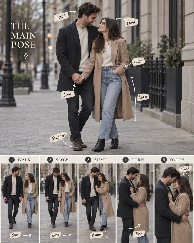 Couple Posing Guides Photographer Cues
