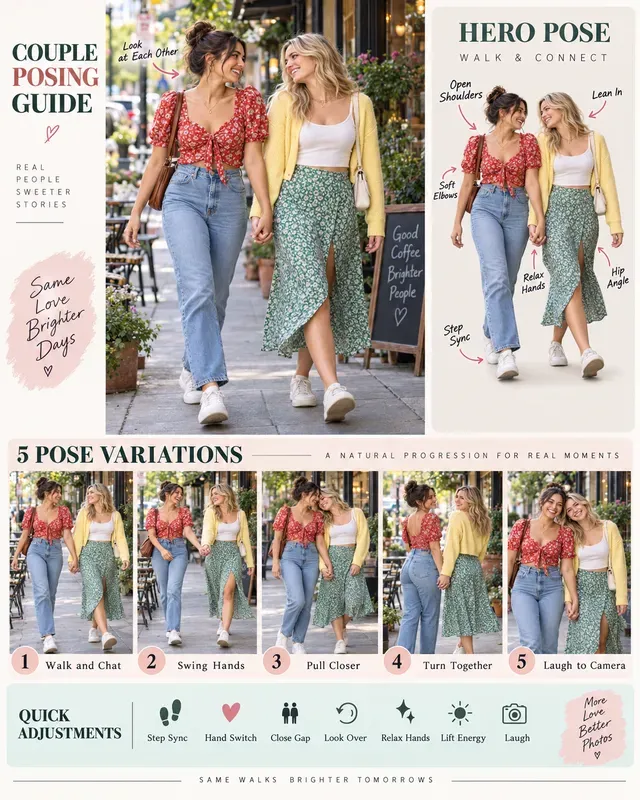 Couple Posing Guides Photographer Cues