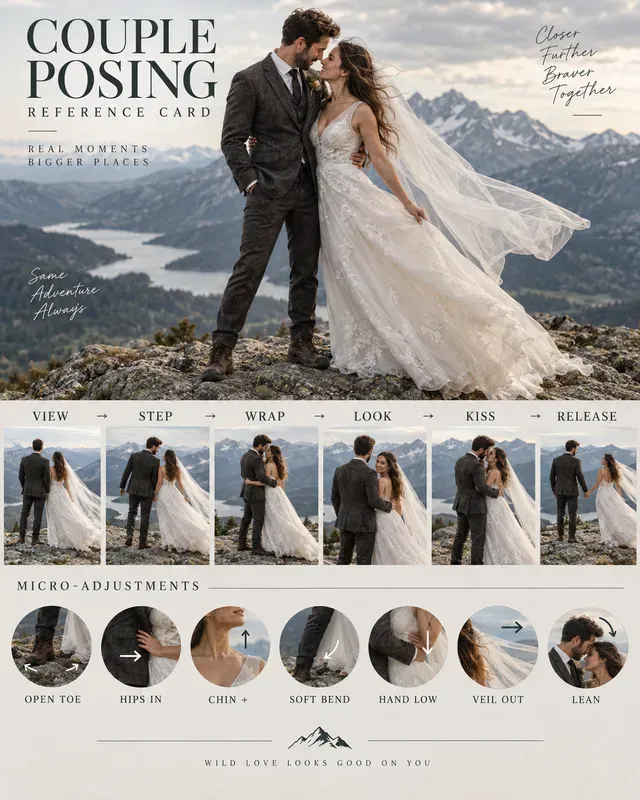 Couple Posing Guides Photographer Cues