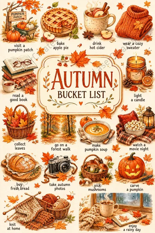 Seasonal Bucket List Poster Creators