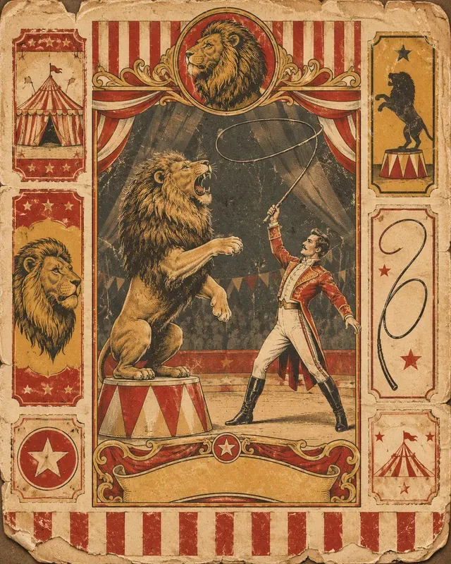 Vintage Circus Paper Ephemera