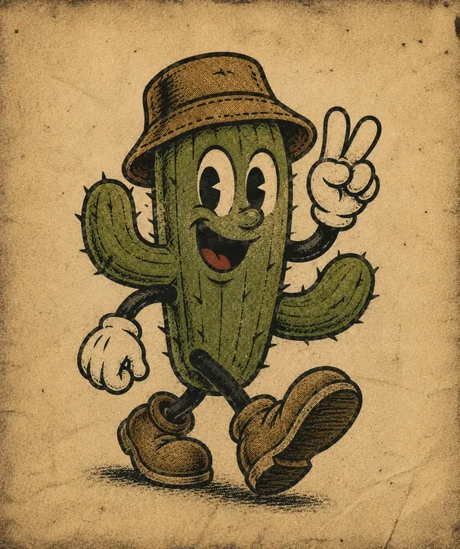 Retro 1930s Cartoon Mascot Generator