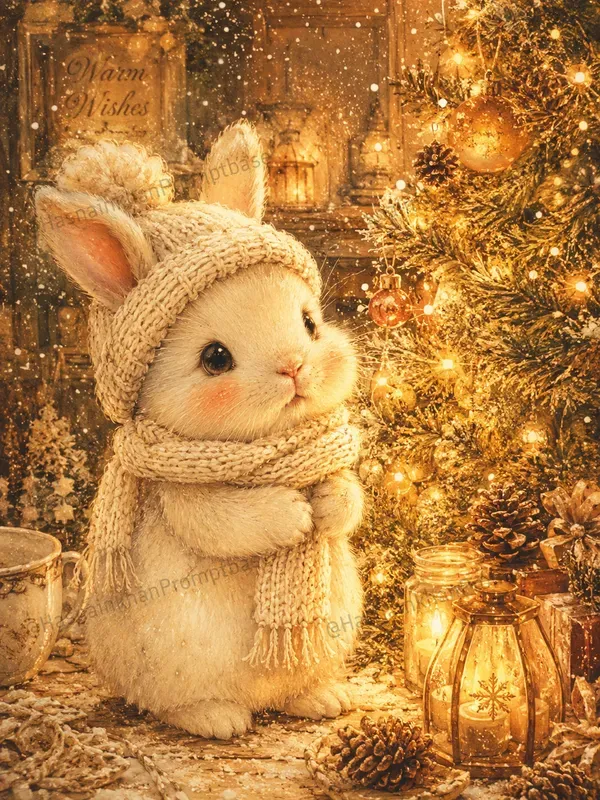 Warm Cozy Christmas Animal Junk Journals