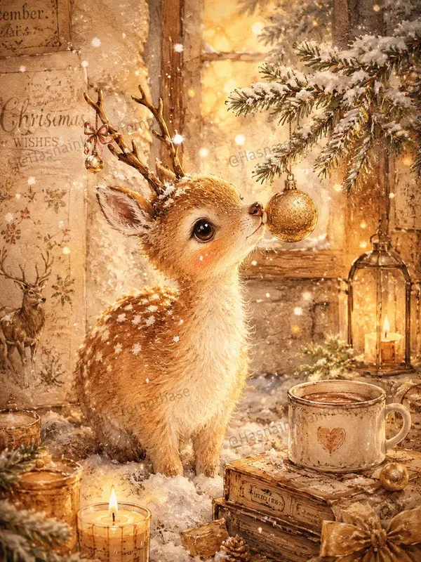 Warm Cozy Christmas Animal Junk Journals