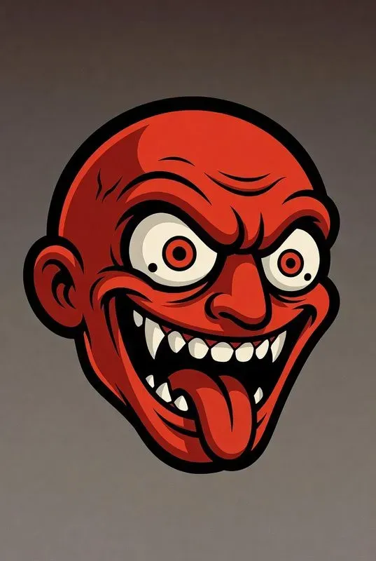 Exaggerated Cartoon Emoji Portraits