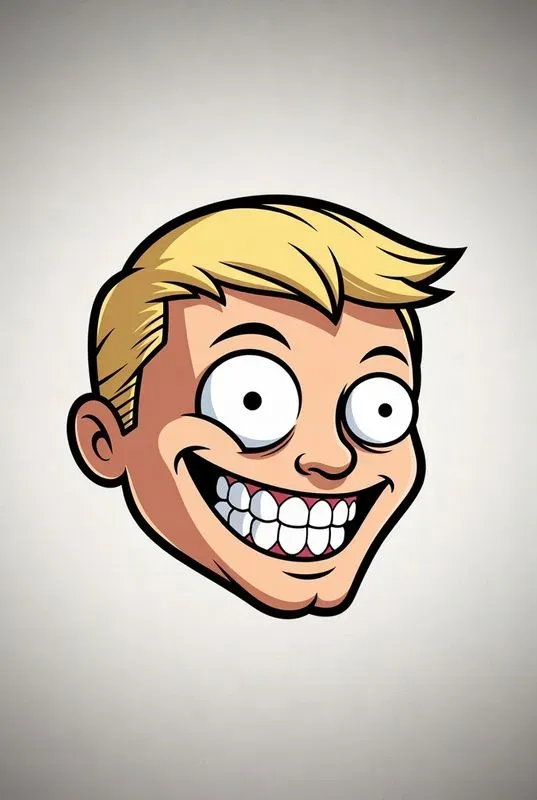 Exaggerated Cartoon Emoji Portraits