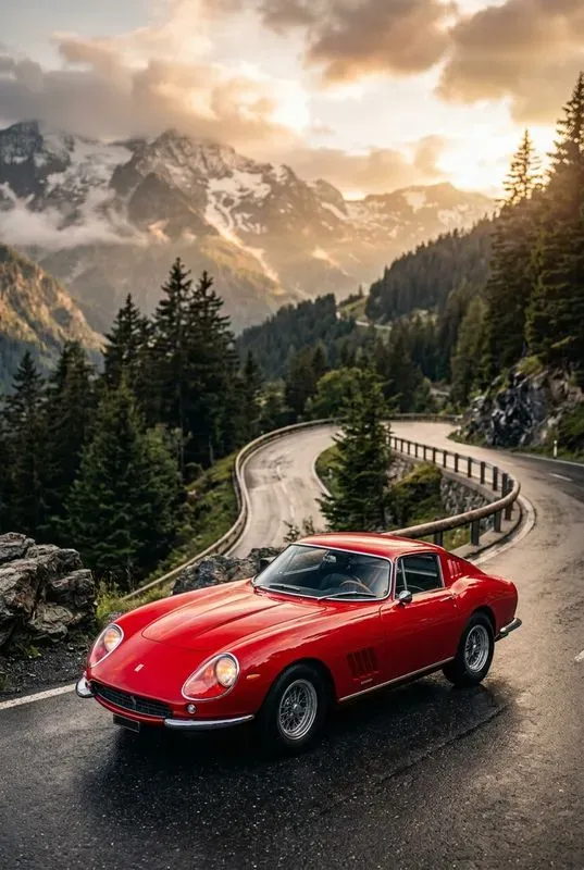 Luxury Retro Automotive Art