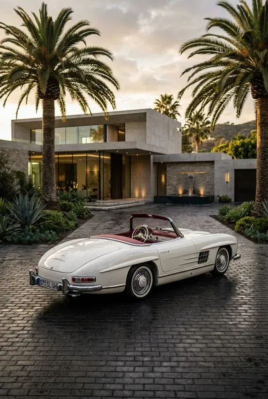 Luxury Retro Automotive Art