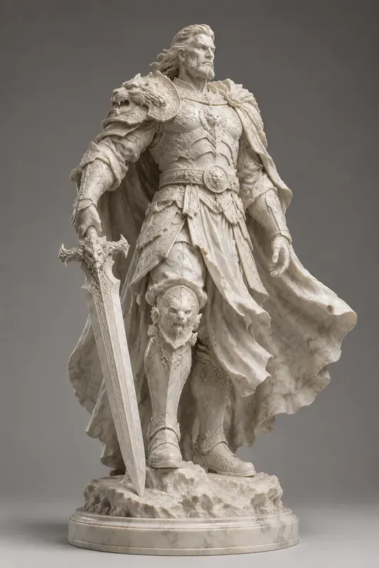 Marble 3D Character Sculptures