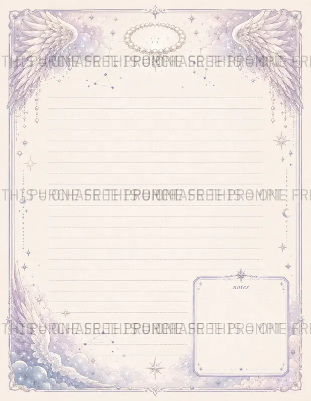 Angel Notebook Pages
