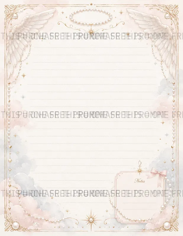 Angel Notebook Pages