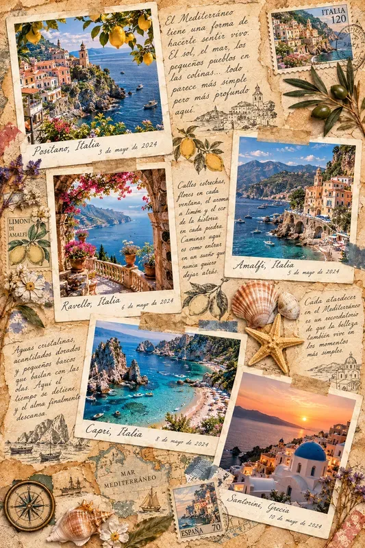 Vintage Nostalgic Memory Journal Pages