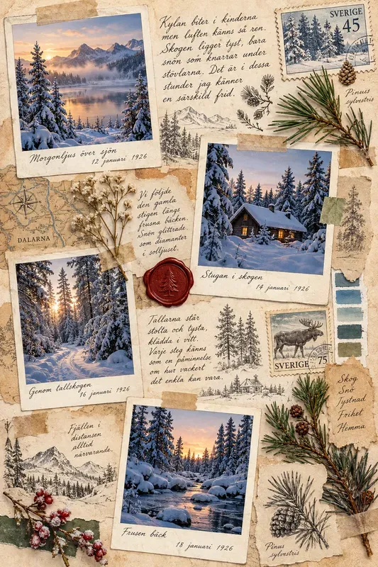 Vintage Nostalgic Memory Journal Pages