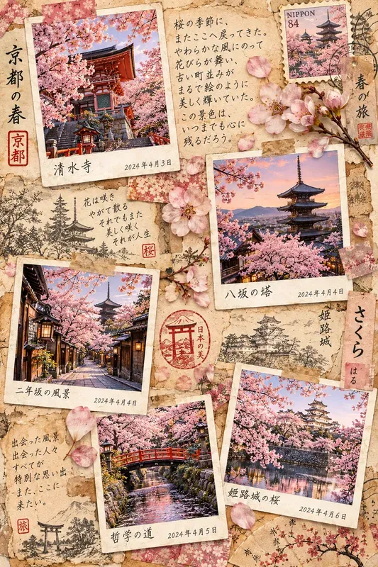 Vintage Nostalgic Memory Journal Pages