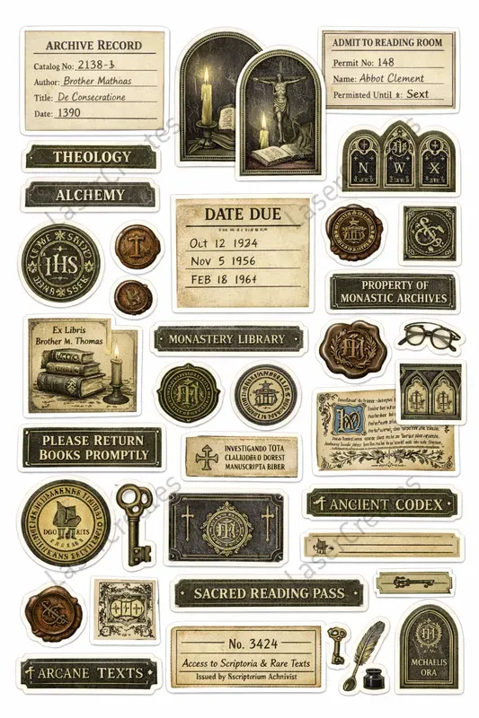 Forgotten Library Sticker Sheets