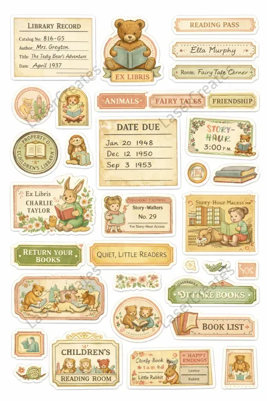 Forgotten Library Sticker Sheets